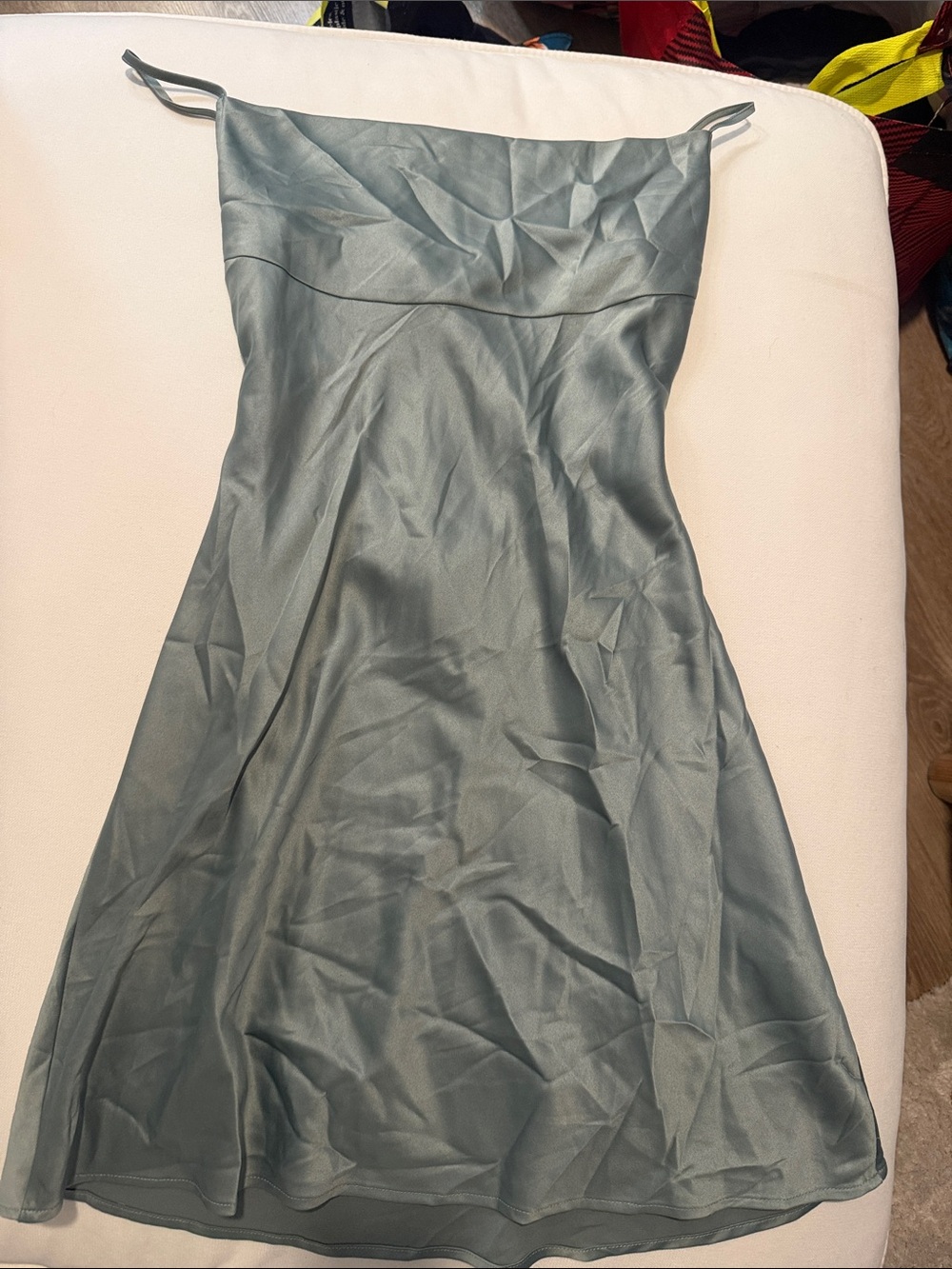 Oak + Fort Cowl Neck Slip Dress Gray Mini